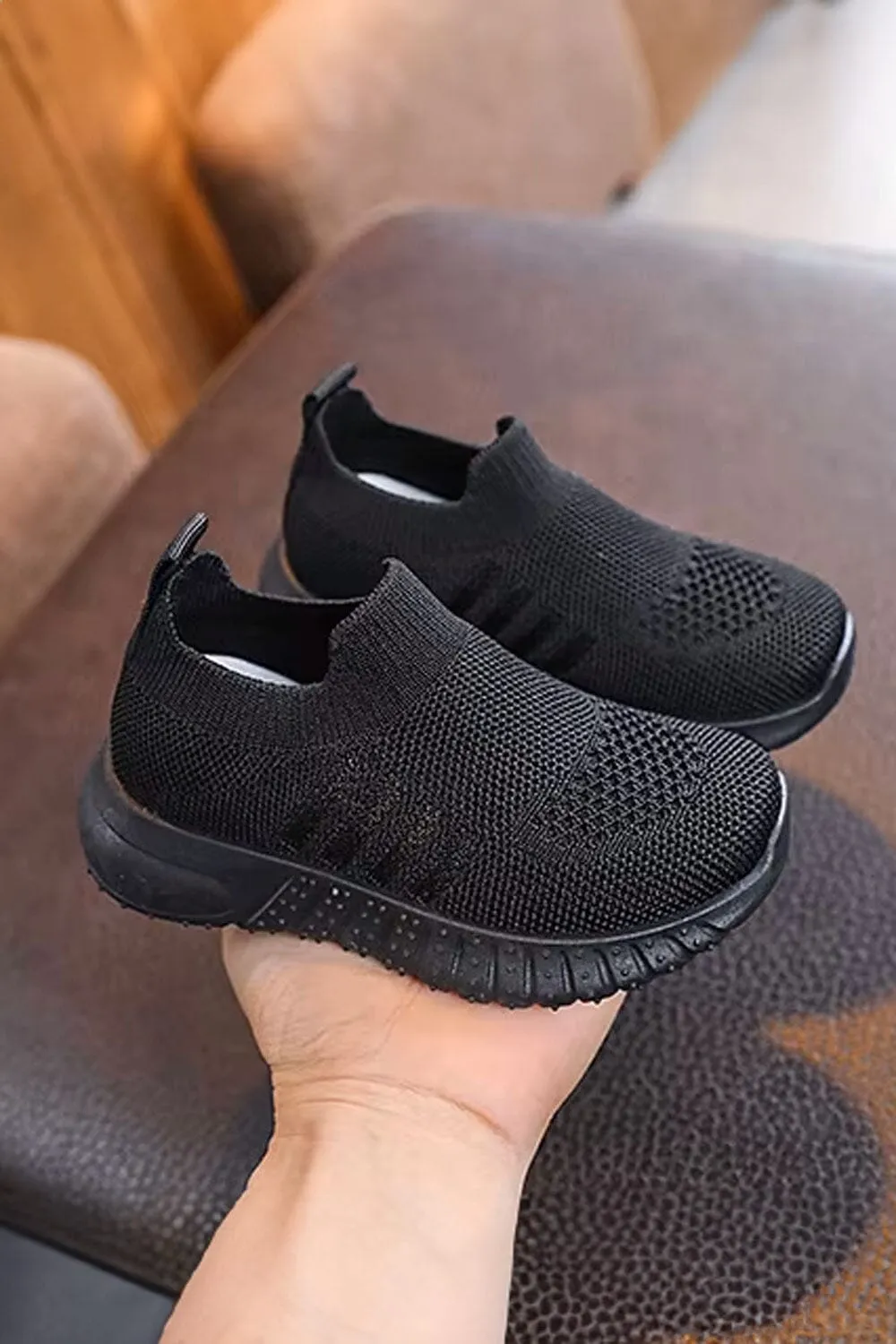 Kid's Lightweight Slip-On Knit Sneakers