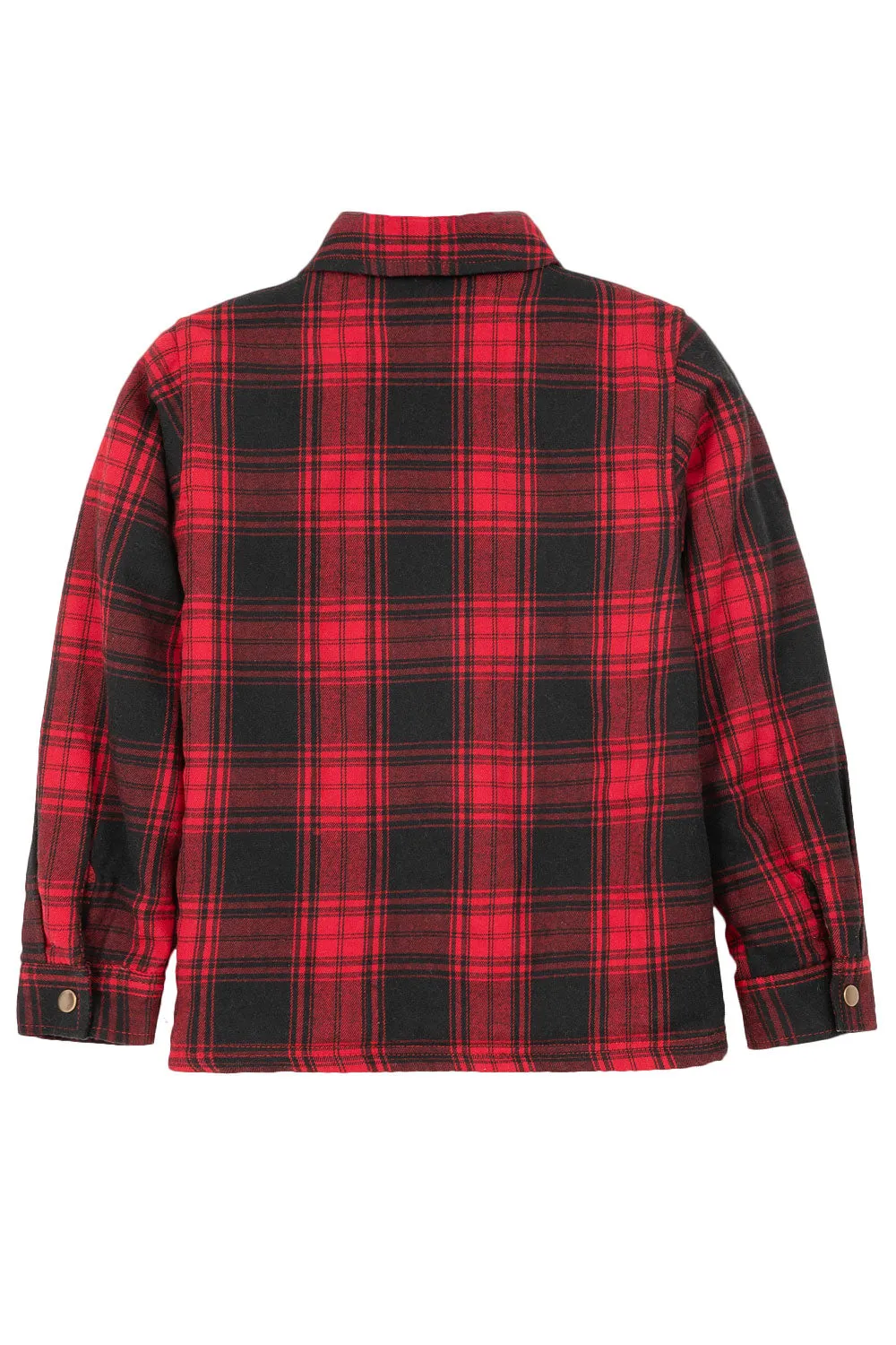 Kids Matching Family Red Plaid Flannel Shacket