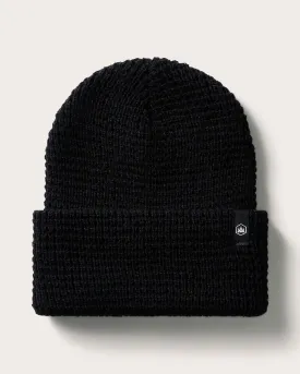 Kids Ranger Beanie in Black Waffle