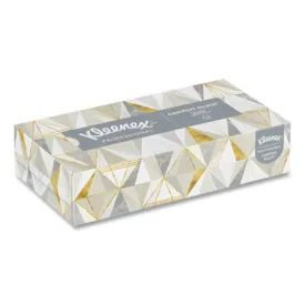 KIMBERLY-CLARK KCC21606BX White Facial Tissue, 2-Ply, White, Pop-Up Box, Box of 125 Sheets, 1 Box