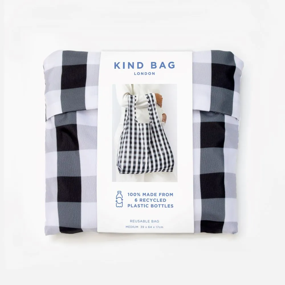 Kind Bag - Recycled Packable Shopping Bag - Gingham