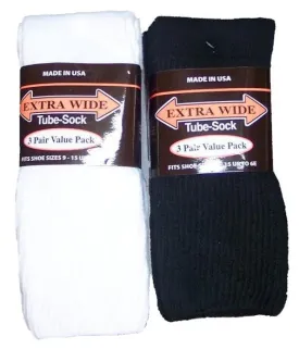 King Size Extra Wide Tube Sock (3Pr Pack)