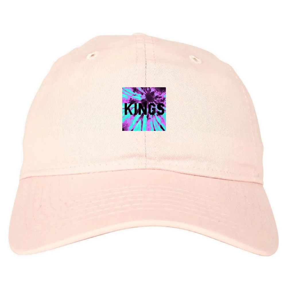 Kings Blue Tie Dye Box Logo Dad Hat