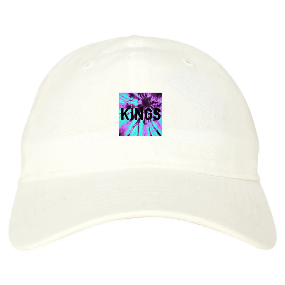 Kings Blue Tie Dye Box Logo Dad Hat