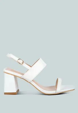 Kirk Elasticated Gussets Block Heel Sandals