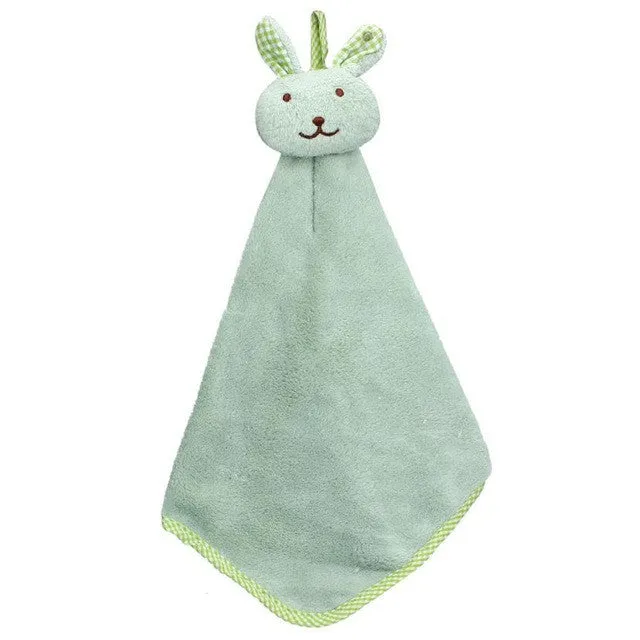 Kitchen Cartoon Animal Hanging Cloth Soft Plush Dishcloths Hand Towel Wonderful35%