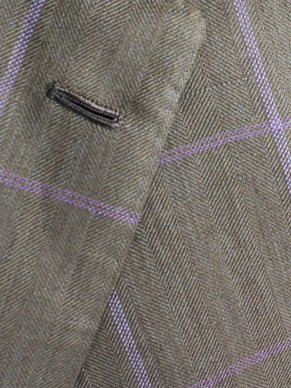 Kiton Cashmere Linen Sport Coat Taupe Lilac Windowpane EUR 54 - US 43 L REDUCED SALE