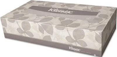 Kleenex White Facial Tissue' 2-Ply' Pop-Up Box' 125 Sheets' 48 Per Case