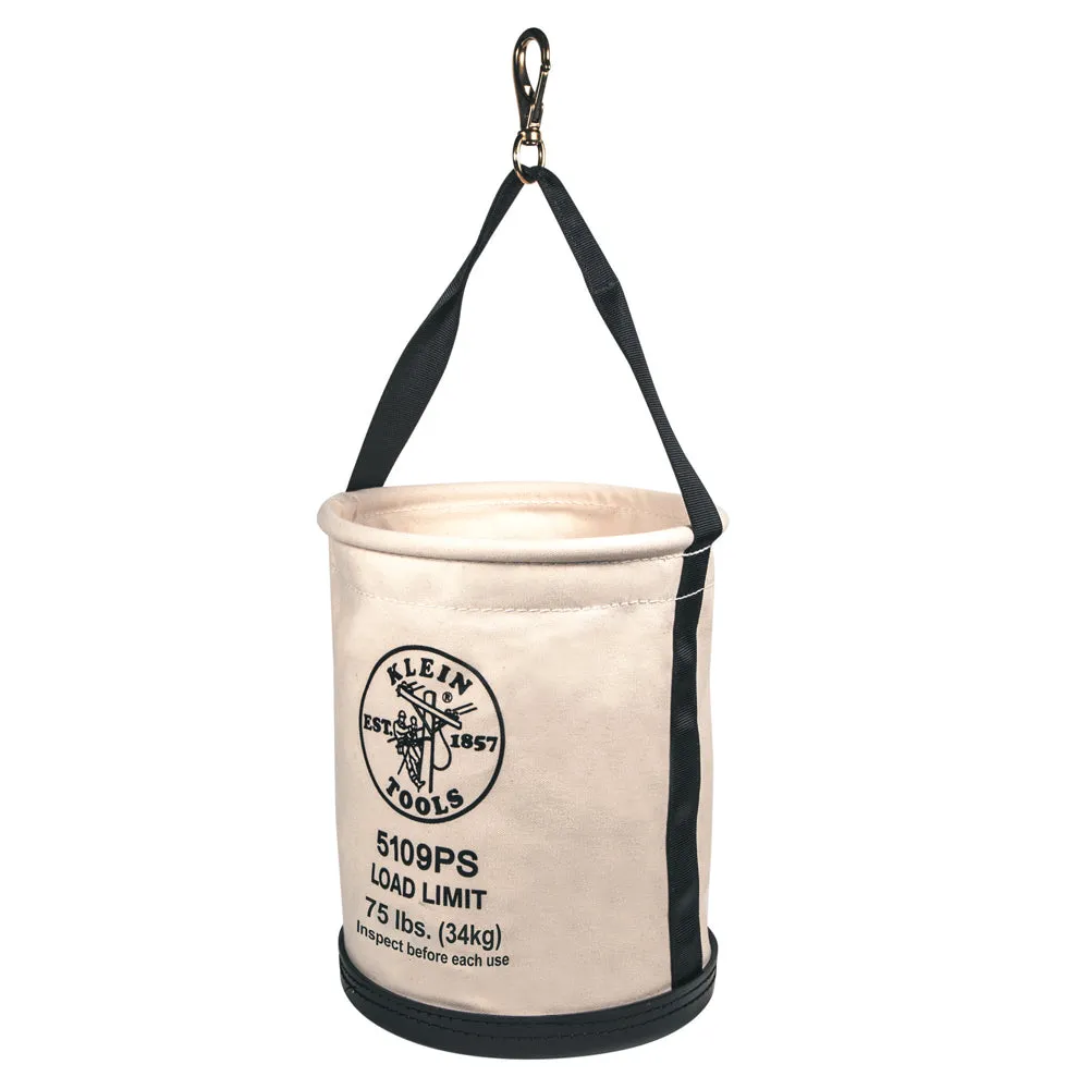 Klein 5109PS Wide Straight Wall Bucket with Pocket/Snap