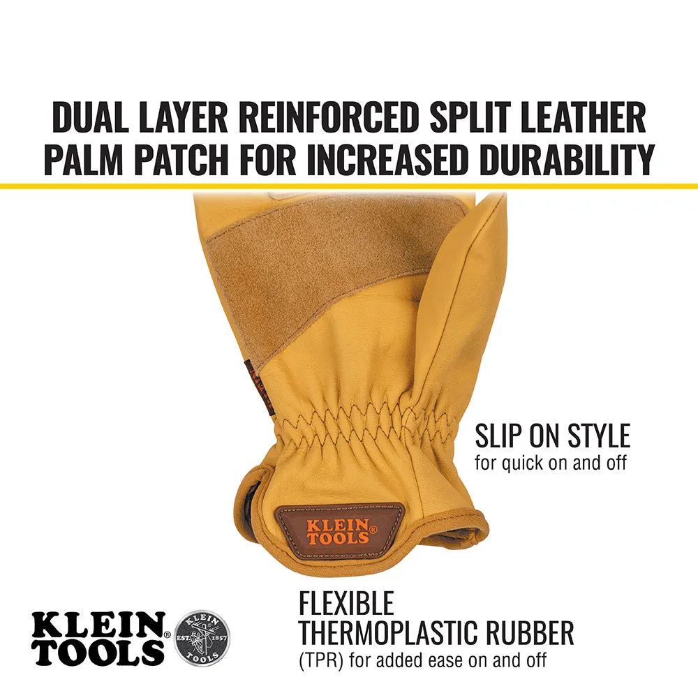 Klein 60603 Cowhide Leather Gloves, Medium