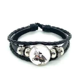 Knights Templar Commandery Bracelet - Knights On White Horseback