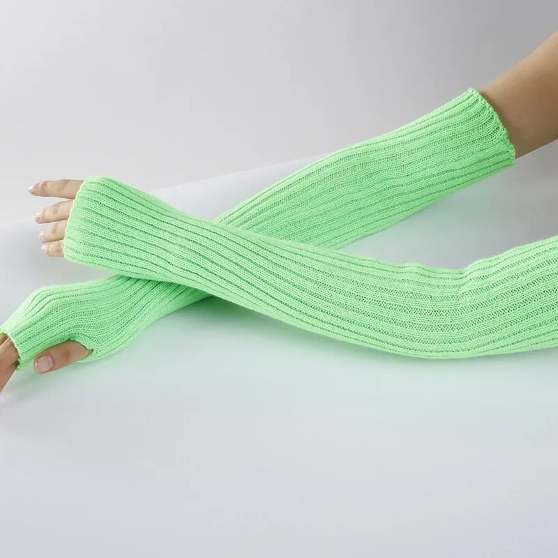 Knit Fingerless Gloves