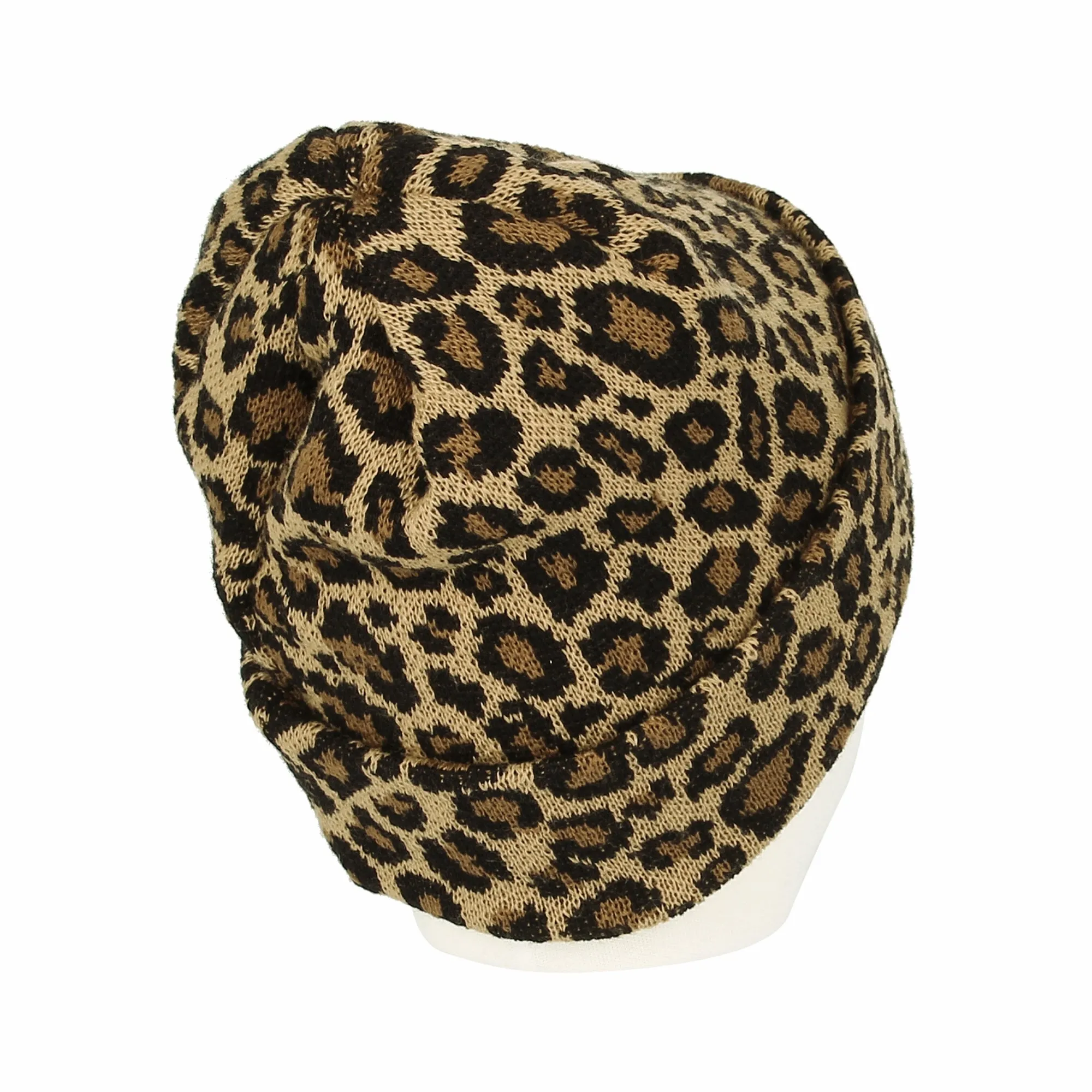 Knitted Beanie Hat Animal Leopard Pattern Watch Cap KR51083