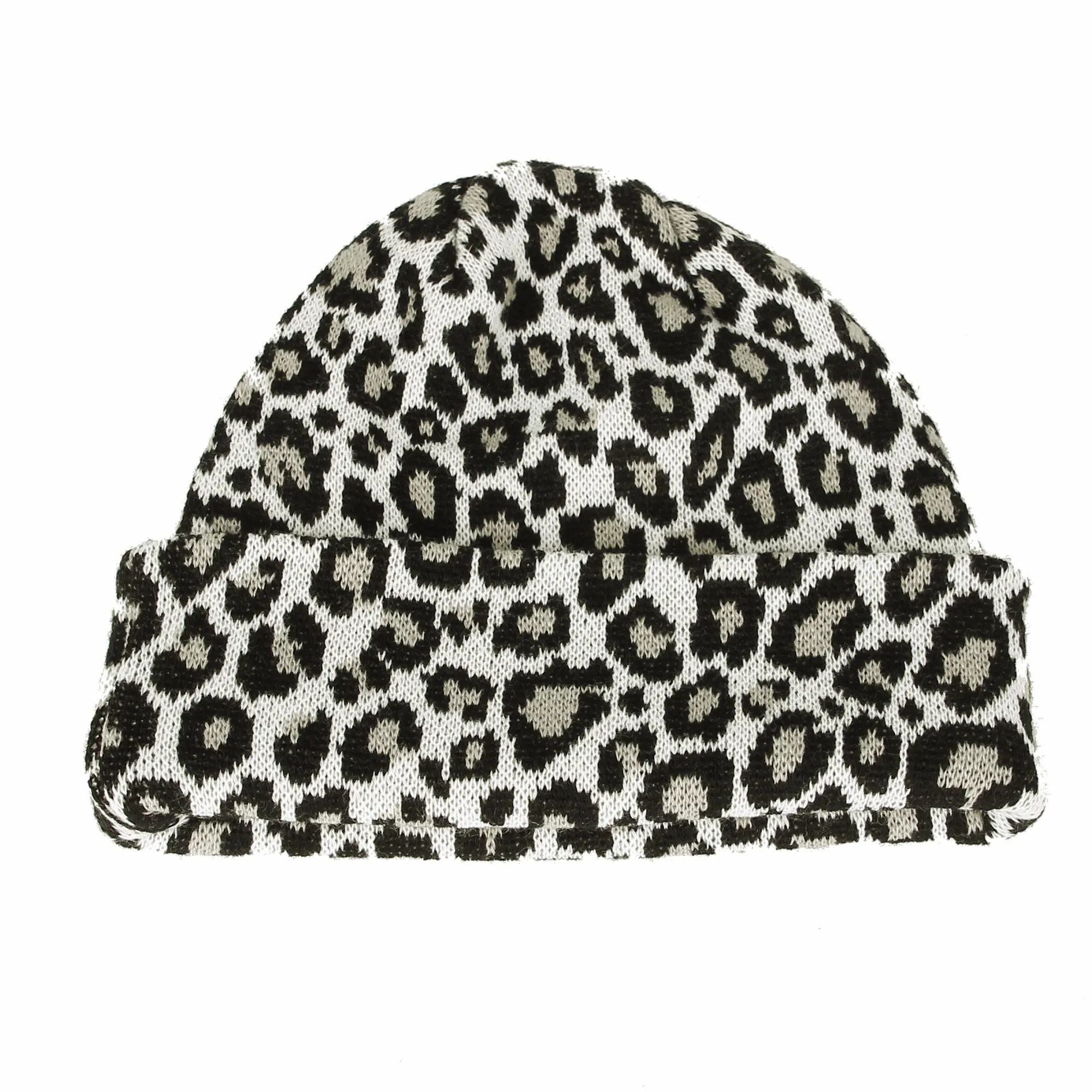 Knitted Beanie Hat Animal Leopard Pattern Watch Cap KR51083