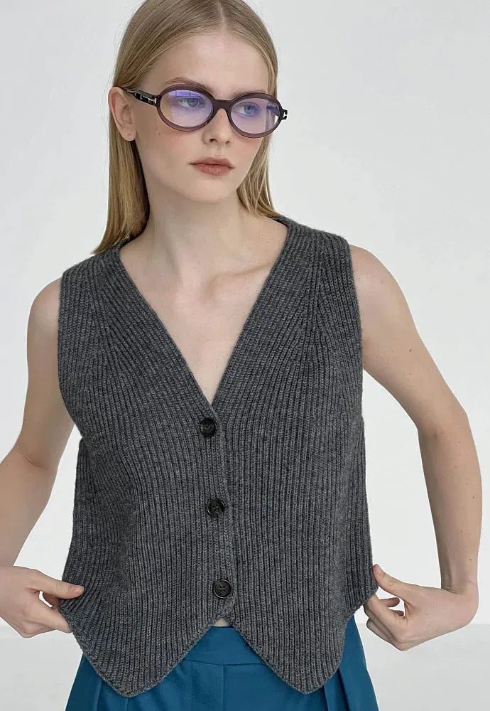 Knitted Sweater Vest