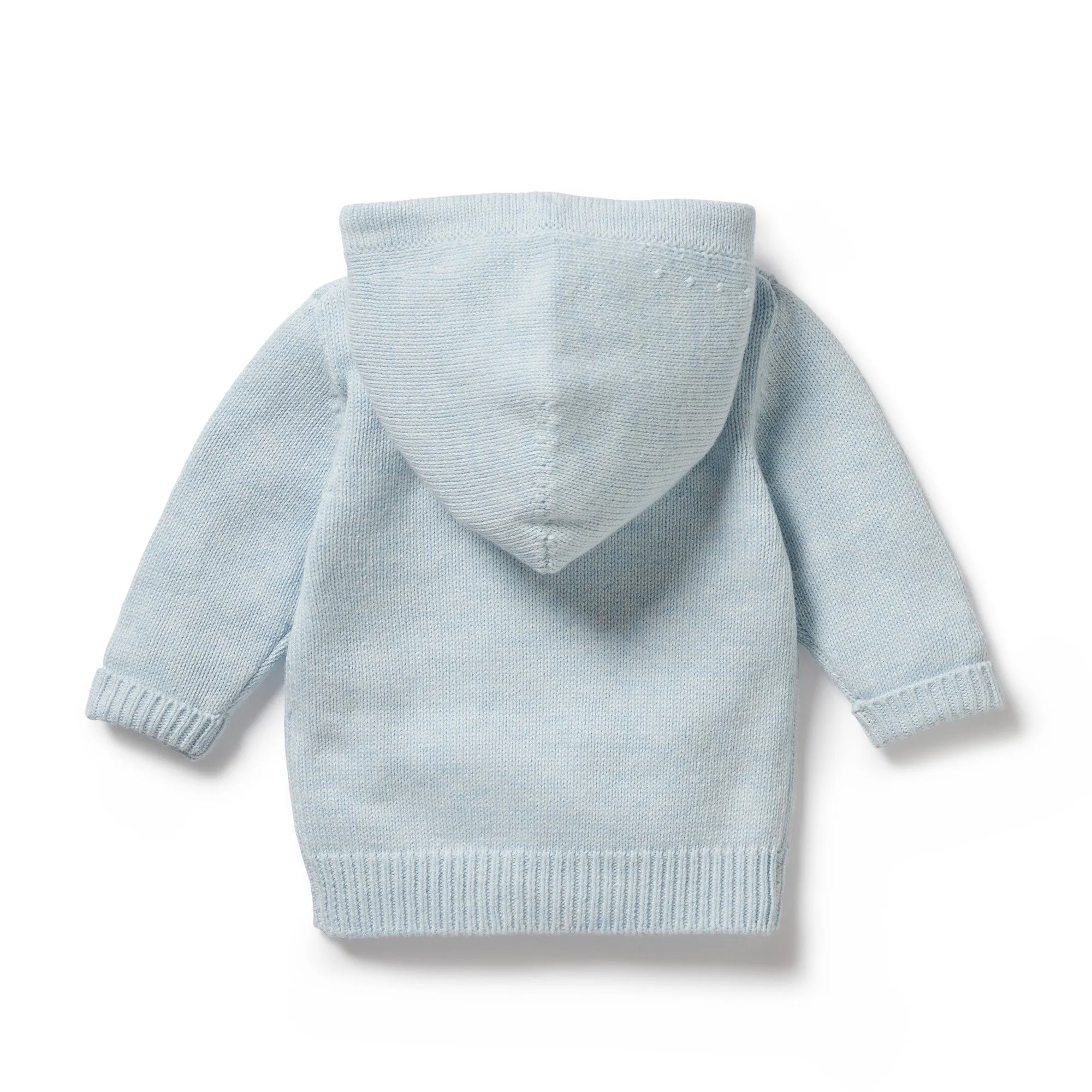 Knitted Zipped Jacket | Bluebell Fleck