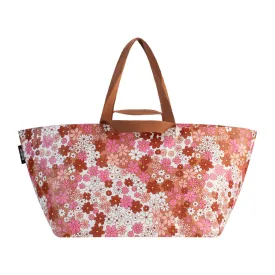 KOLLAB BEACH BAG PINK DAISY