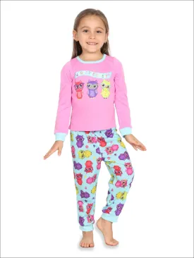 Komar Kids Toddler Girls' "Whoo's The Cutest" 2 Piece Pajama Set