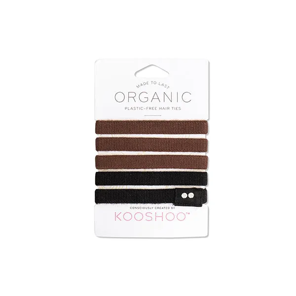 KOOSHOO - Hair Ties Brown and Black