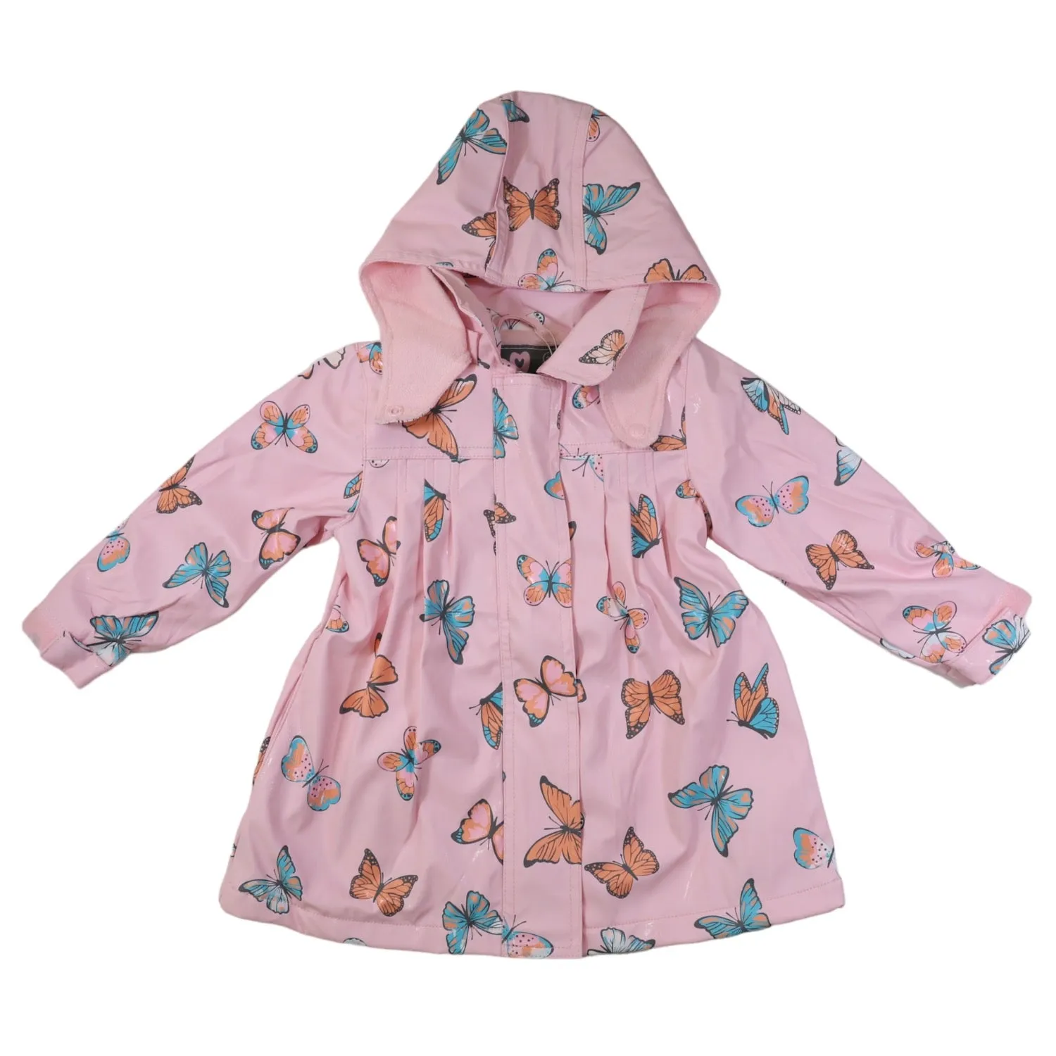 Korango Raincoat Colour Change Butterfly Terry Pink