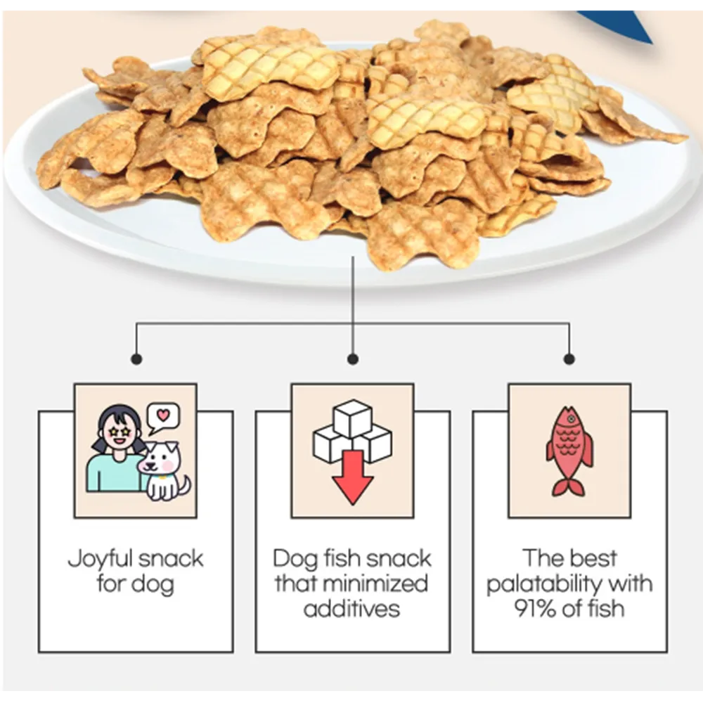 Korean Pet Food Dog Dried Fish Meat Snack Pollack 30g