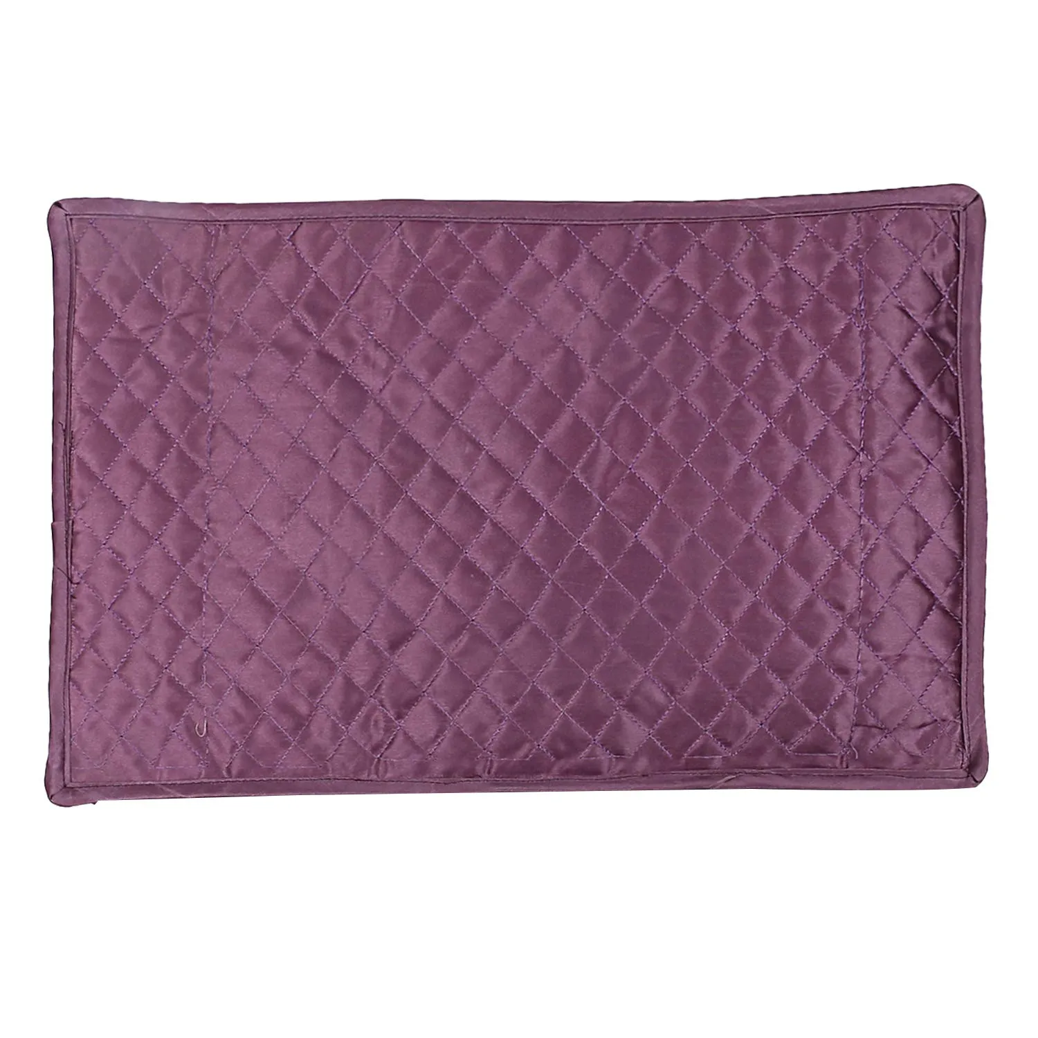 Kuber Industries 3 Layered Quilted Satin 2 Pieces Shirt Cover (Purple) -CTLTC10592