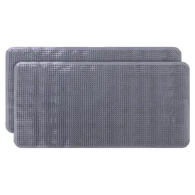 Kuber Industries Bath Mat | PVC Bathroom Mat | Shower Bath Mat | Floor Tub Mat | Bathroom Mud Mat | Anti-Skid Shower Bathroom Mat | L-YSD-A |Pack of 2| Gray