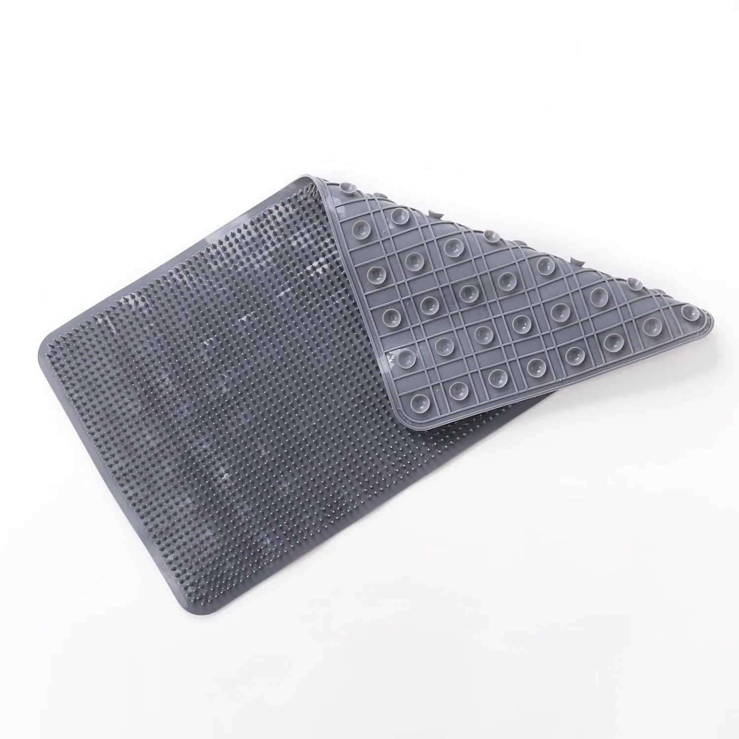 Kuber Industries Bath Mat | PVC Bathroom Mat | Shower Bath Mat | Floor Tub Mat | Bathroom Mud Mat | Anti-Skid Shower Bathroom Mat | L-YSD-A |Pack of 2| Gray