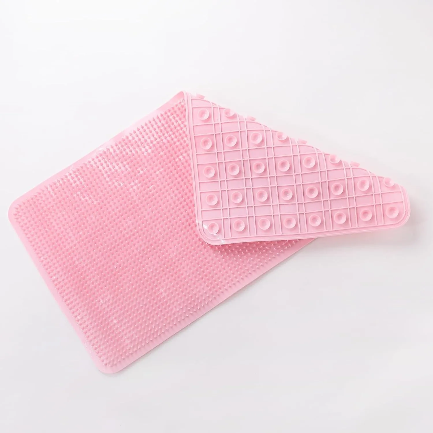 Kuber Industries Bath Mat | PVC Bathroom Mat | Shower Bath Mat | Floor Tub Mat | Bathroom Mud Mat | Anti-Skid Shower Bathroom Mat | L-YSD-B |Pack of 3| Pink