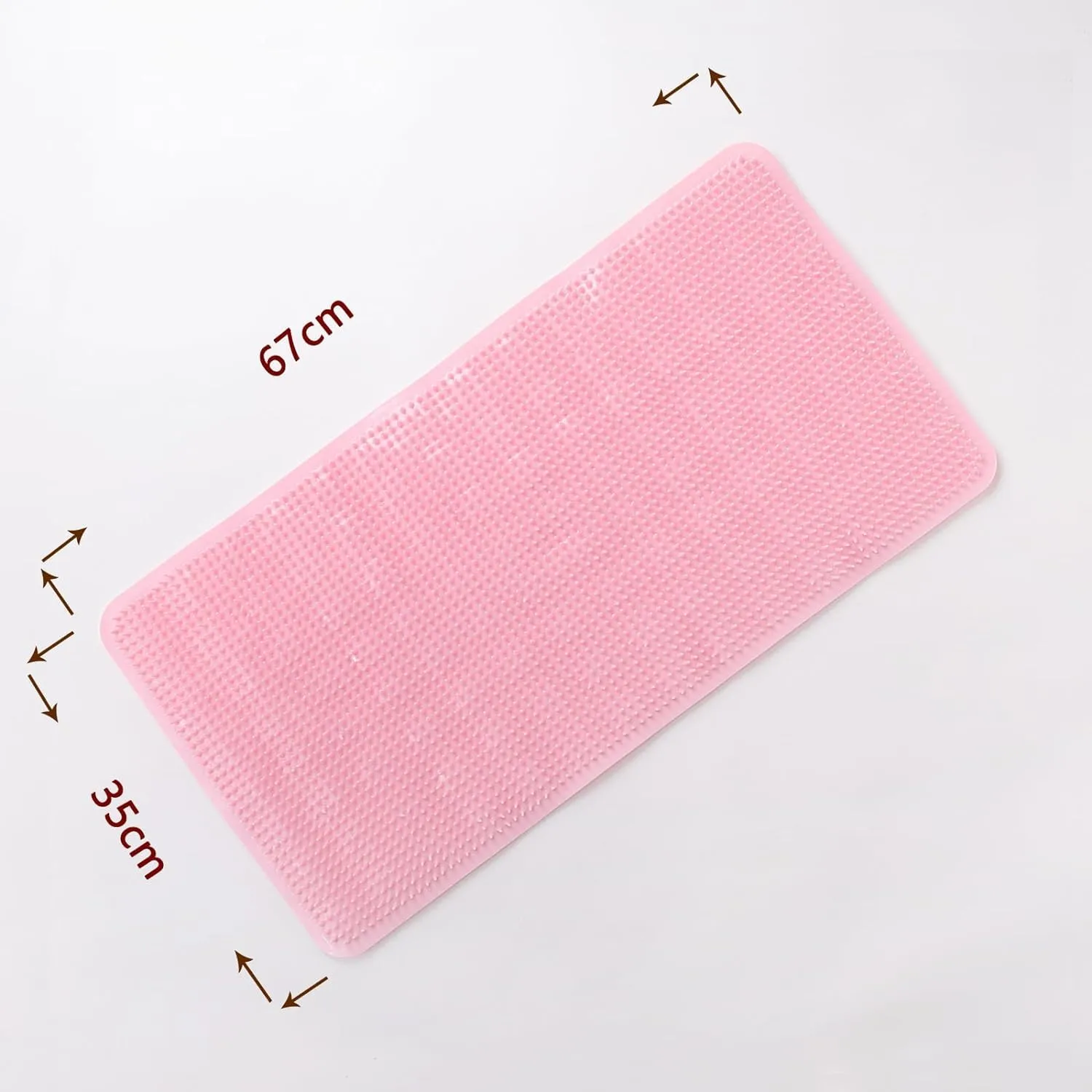 Kuber Industries Bath Mat | PVC Bathroom Mat | Shower Bath Mat | Floor Tub Mat | Bathroom Mud Mat | Anti-Skid Shower Bathroom Mat | L-YSD-B |Pack of 4| Pink