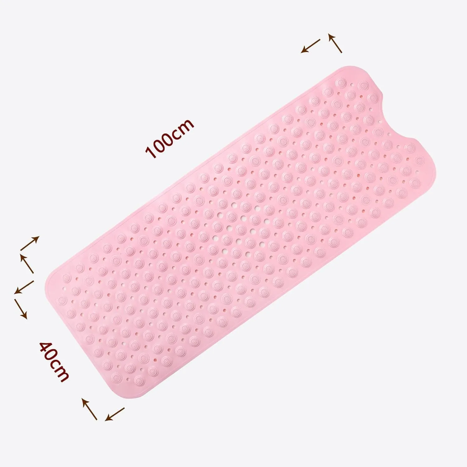 Kuber Industries Bath Mat | PVC Bathroom Mat | Shower Bath Mat | Floor Tub Mat | Bathroom Mud Mat | Anti-Skid Shower Bathroom Mat | M-YSD-40C |Pack of 5| Pink