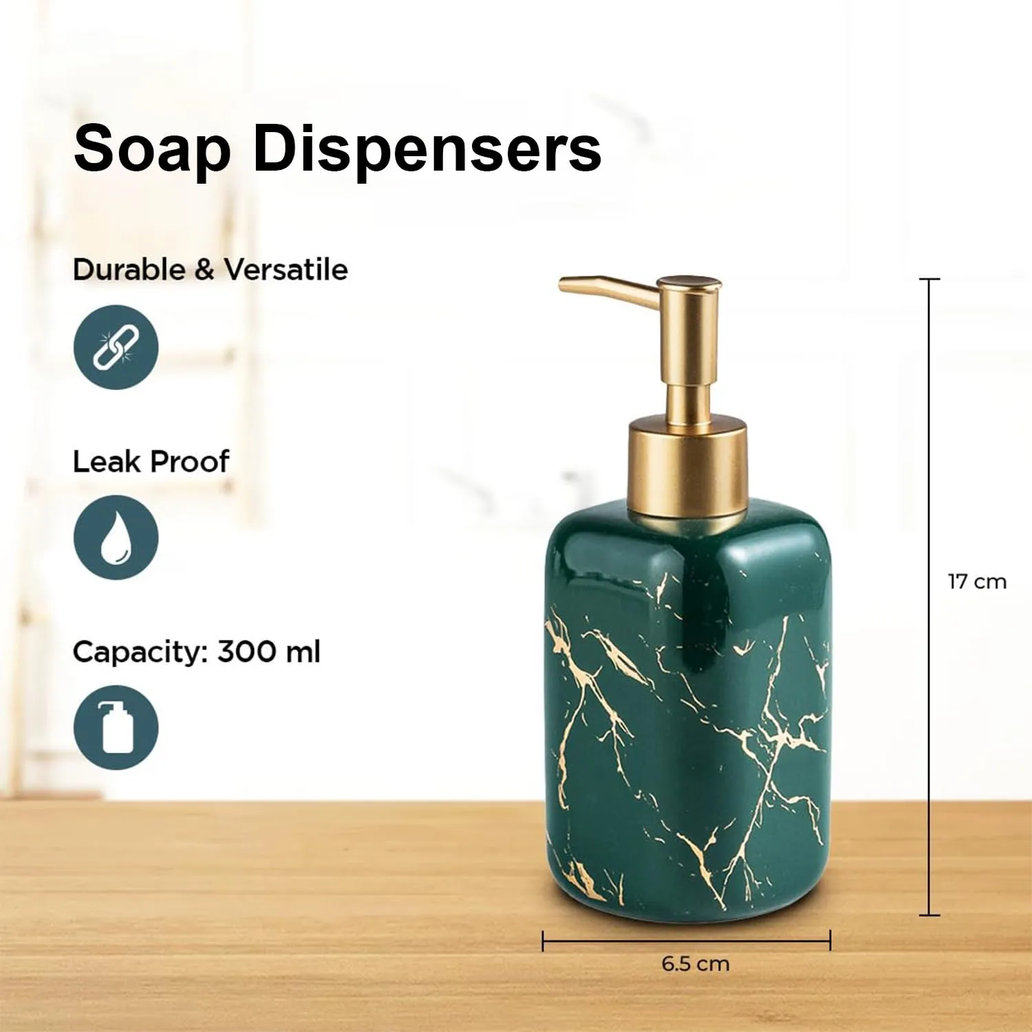 Kuber Industries Liquid Soap Dispenser | Handwash Soap Dispenser | Soap Dispenser for Wash Basin | Shampoo Dispenser Bottle | Bathroom Dispenser Bottle | 3 Piece |300 ml | Gray