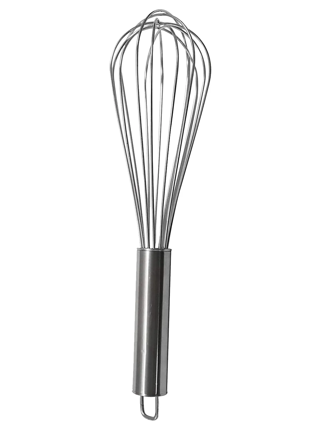 Kuber Industries Multiuses Stainless Steel Kitchen Utensil Balloon Shape Wire Whisk, Egg Beater, Kitchen Tool, 20cm (Silver), Standard