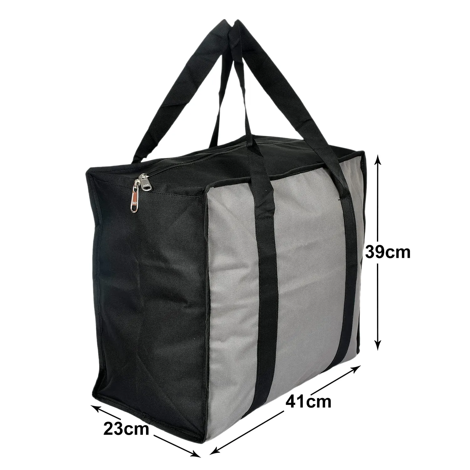 Kuber Industries Rexine Shopping Bags/Grocery Bag for Carry Grocery, Fruits, Vegetable with Handles (Beige) 54KM4019