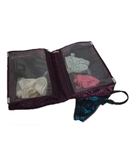 Kuber Industries Satin Undergarments Kit, Purple