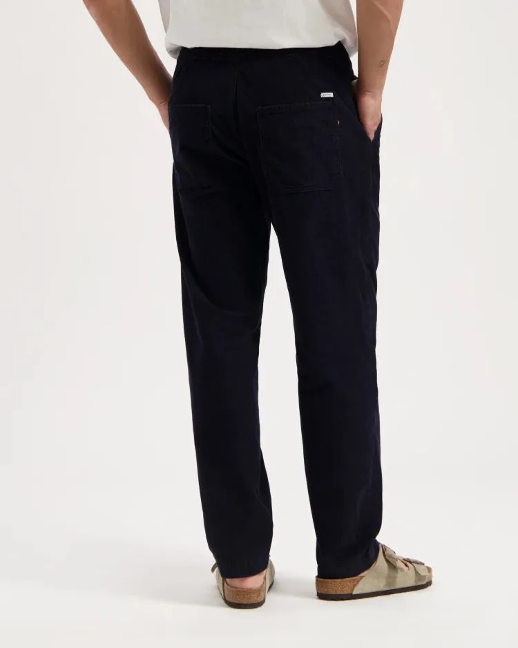 KUYICHI Tyler corduroy trousers midnight blue men