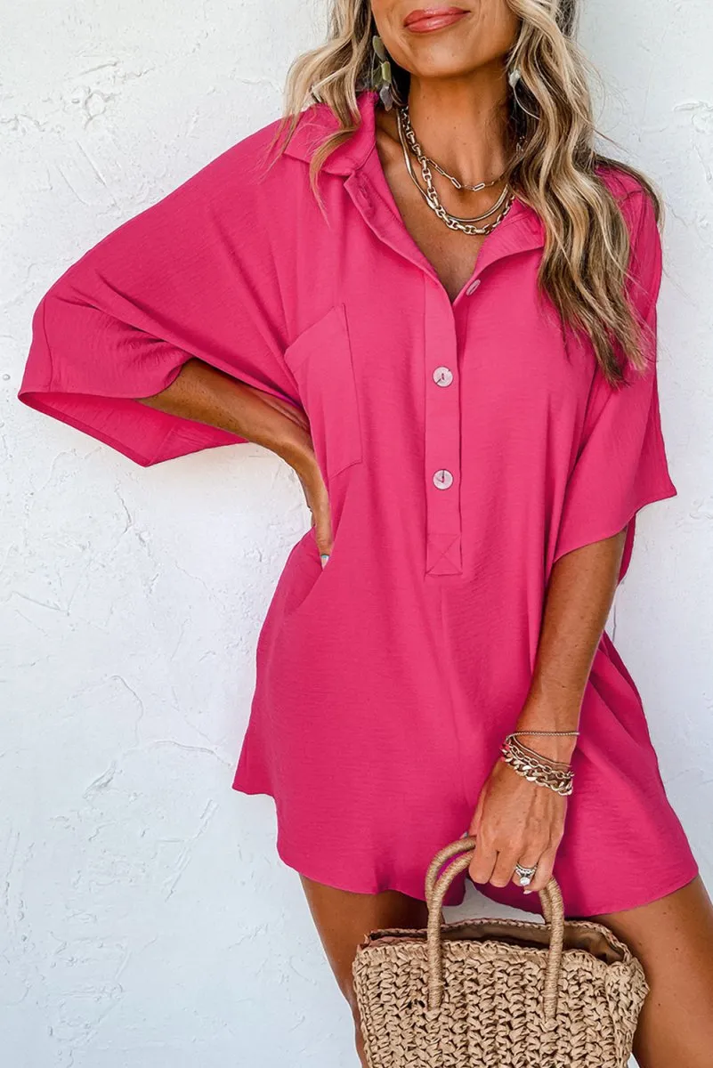 Kyndall Collared Loose Romper