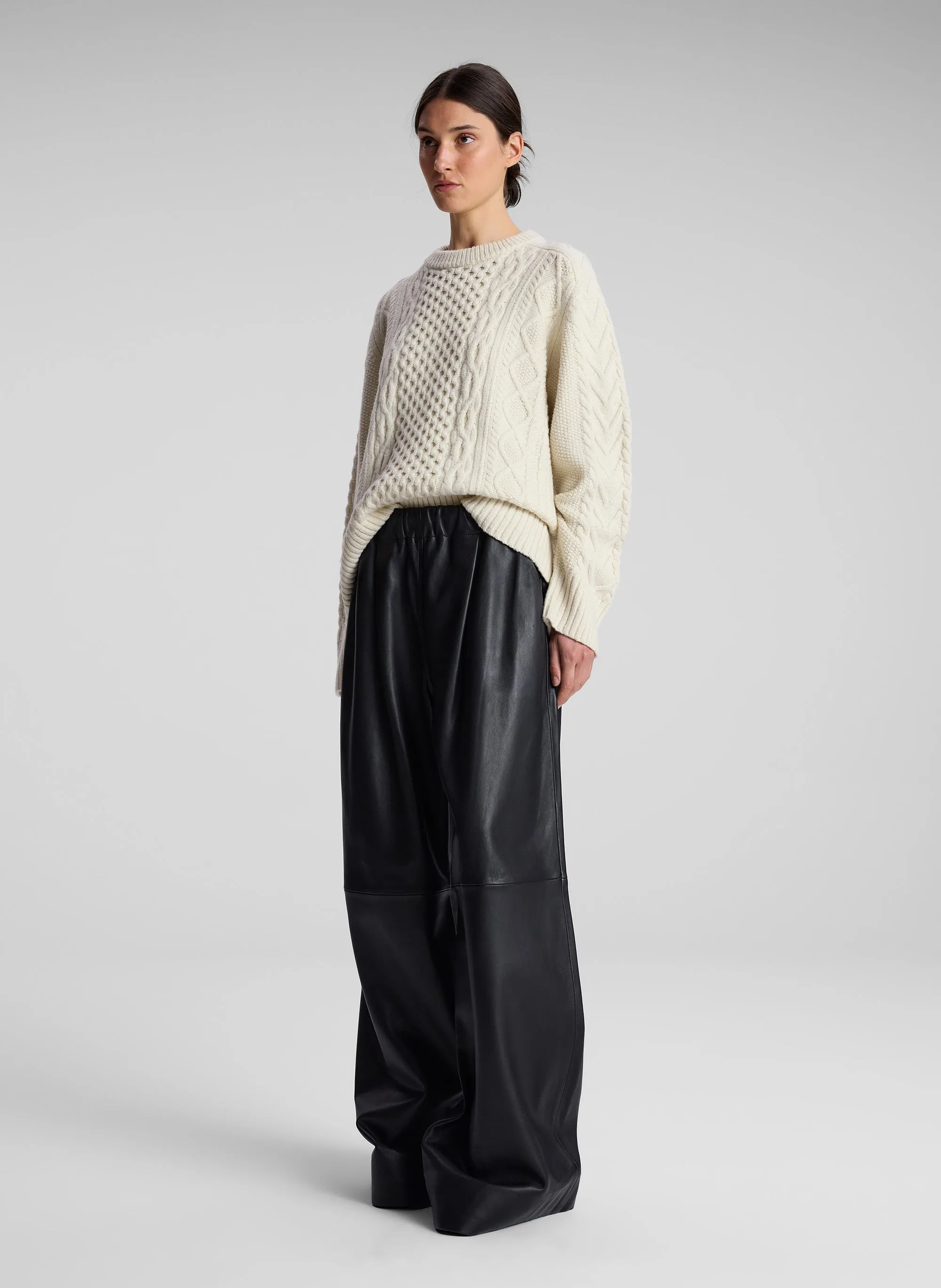 Kyra Merino Cable Knit Sweater