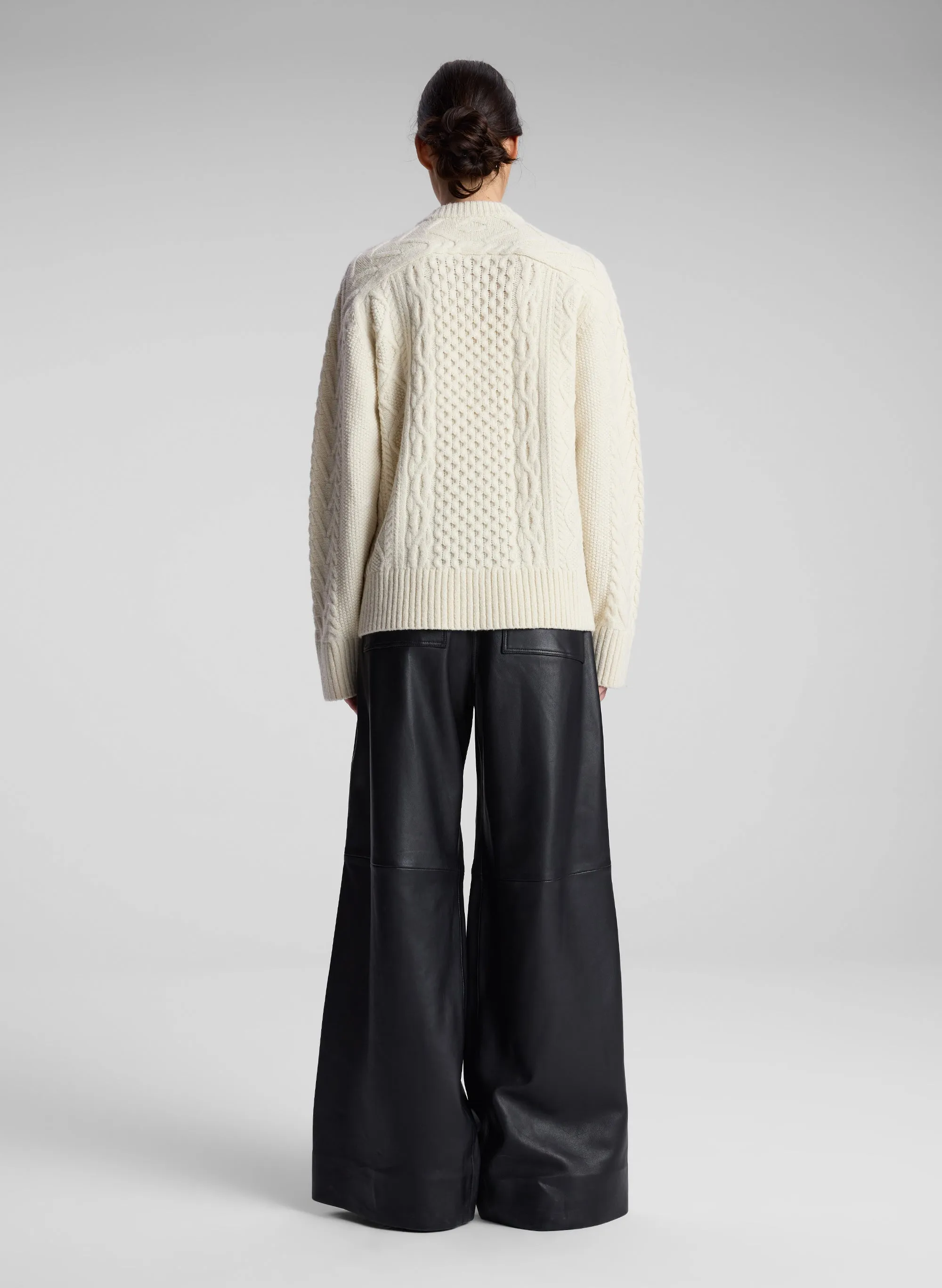 Kyra Merino Cable Knit Sweater