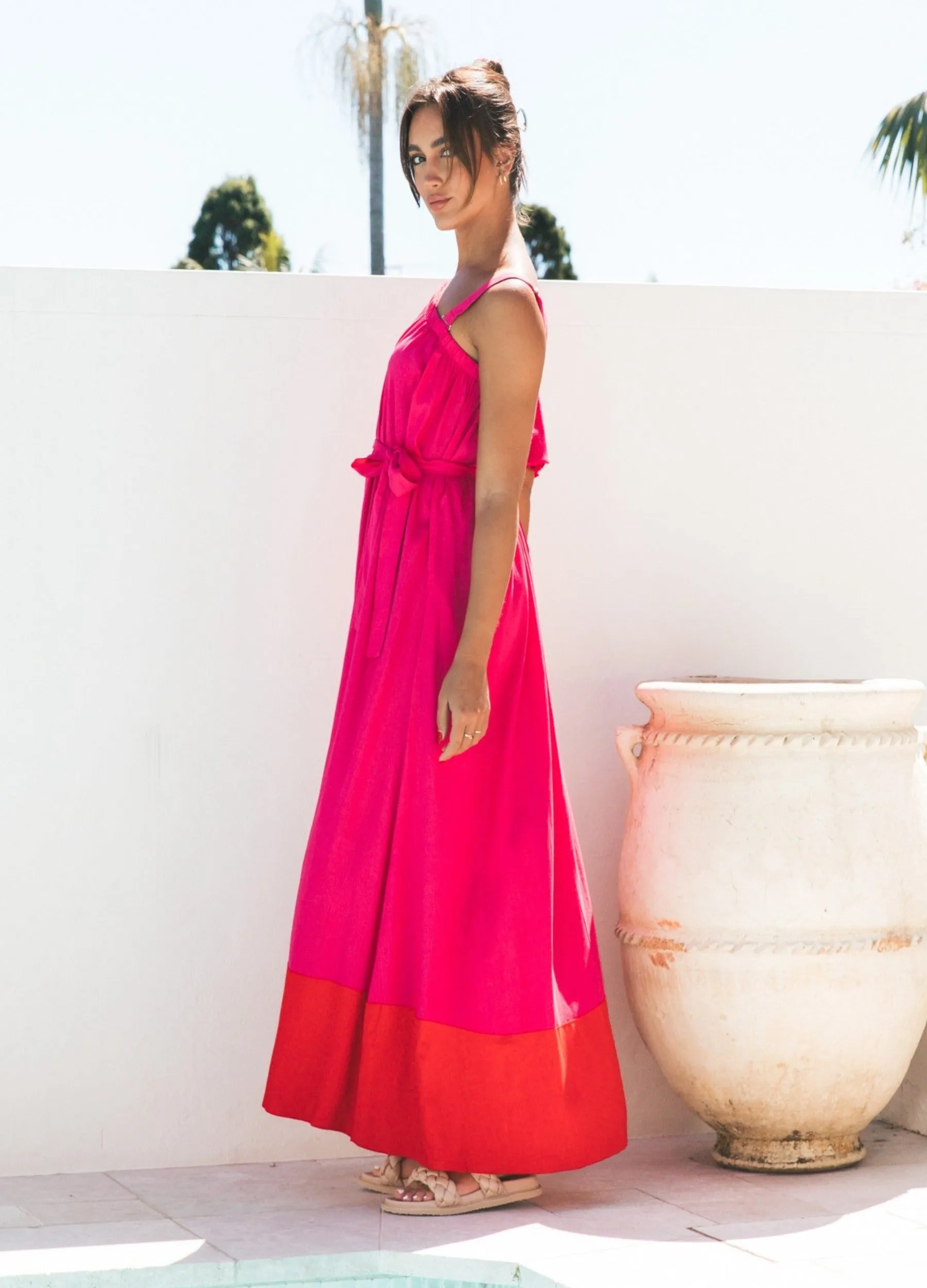 Label of Love - Samara Maxi Dress - Red/Pink