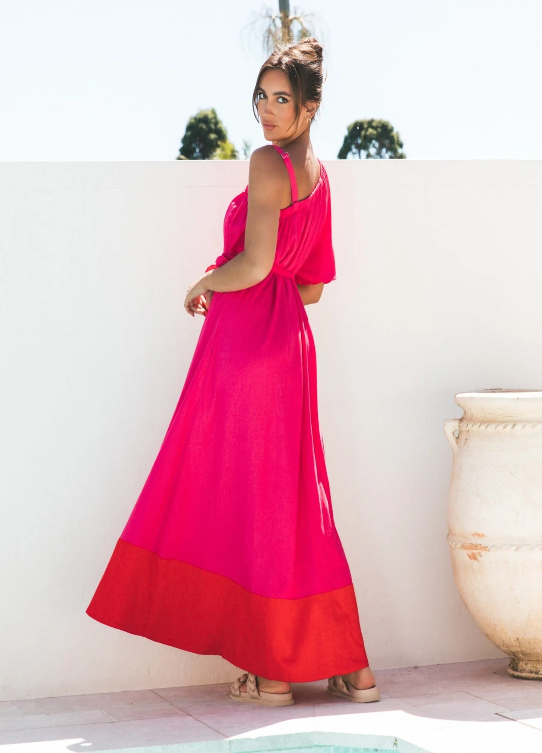 Label of Love - Samara Maxi Dress - Red/Pink