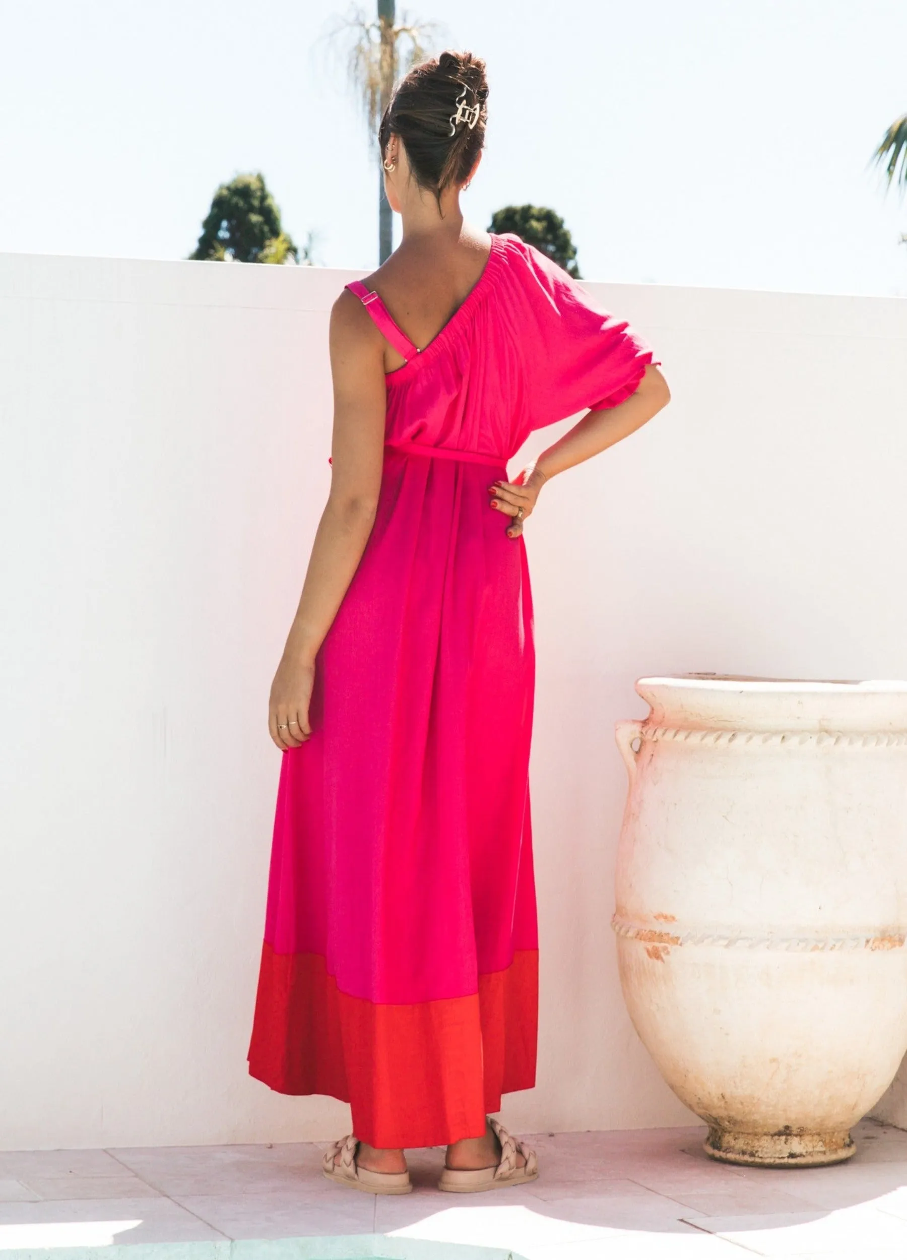 Label of Love - Samara Maxi Dress - Red/Pink