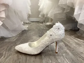 Lace Satin Wedding Heel