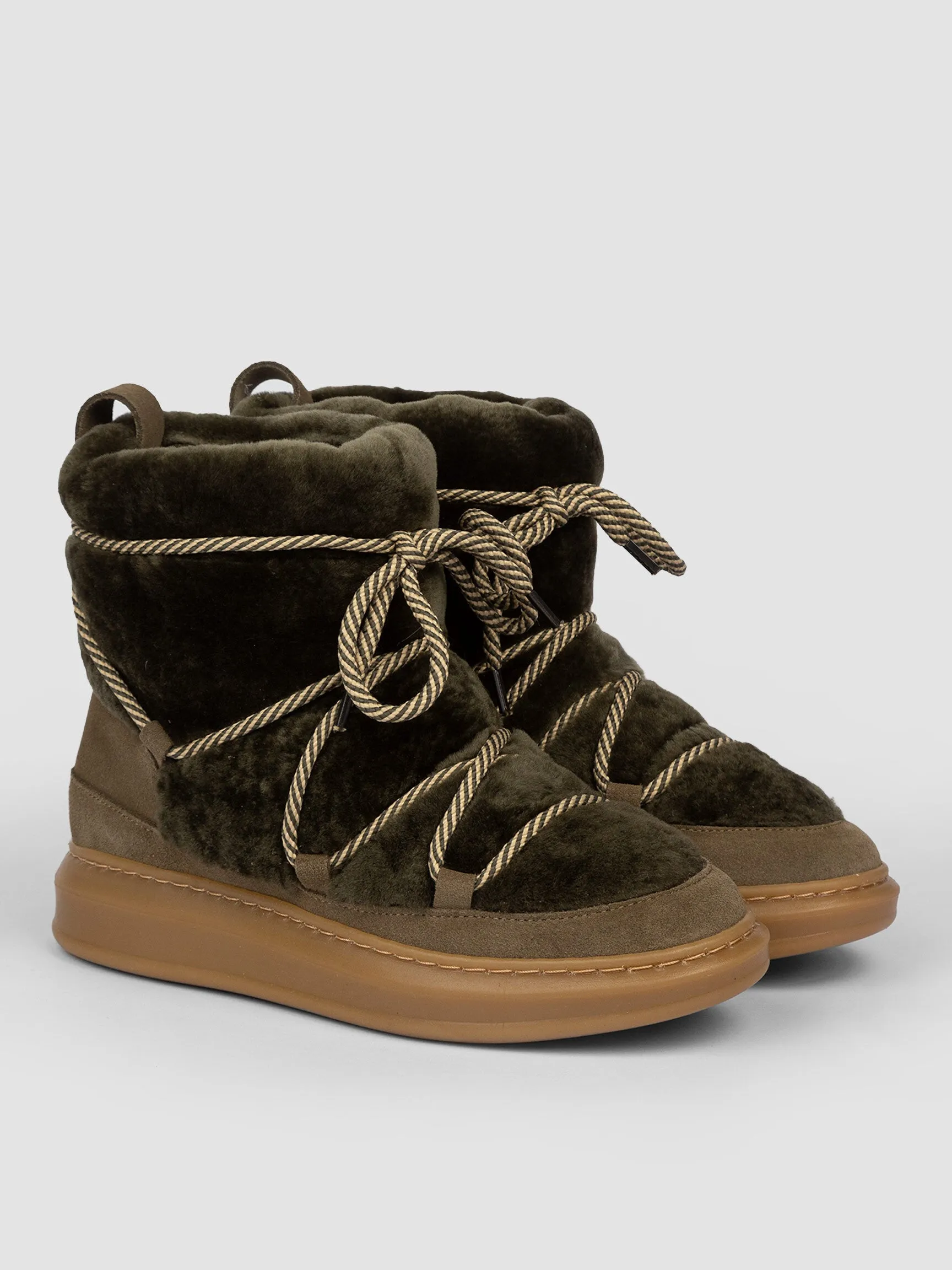 Lacey Army Snow Boots