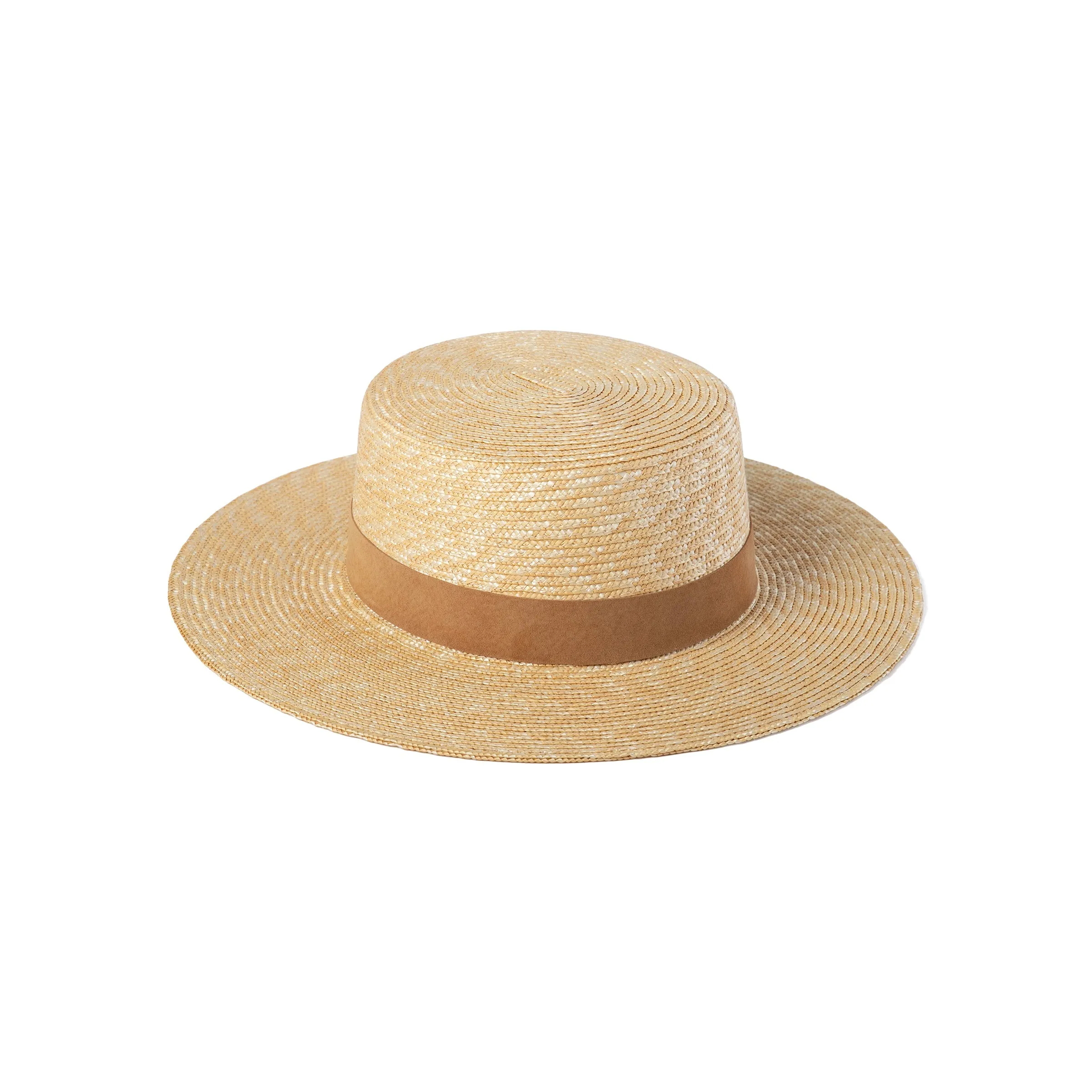 Lack of Color Spencer Boater Suede Hat in Natural/Straw