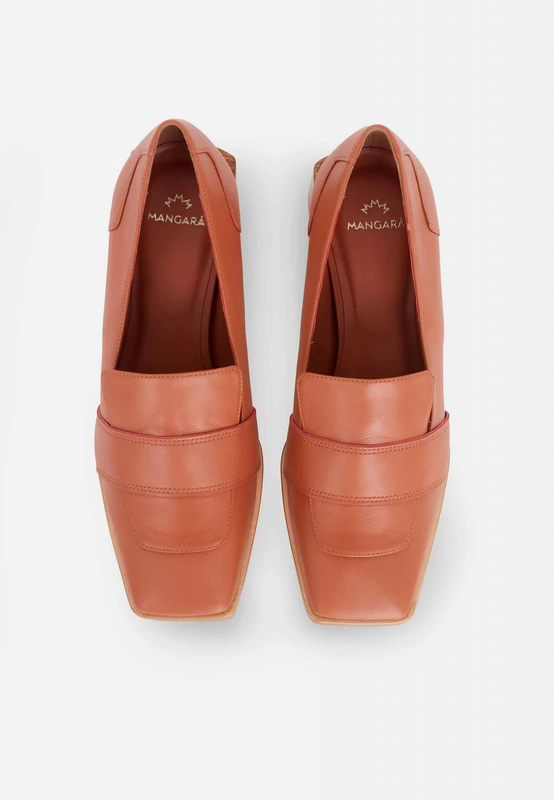 Ladies Brown Classic Premium Leather Loafers