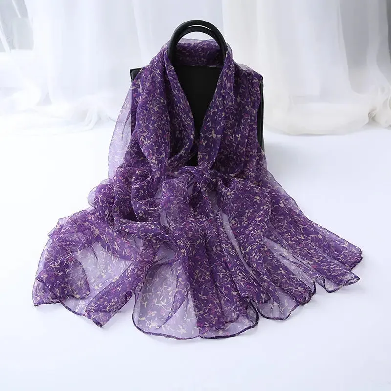 Ladies Fashion Decorative Versatile Silk Scarf