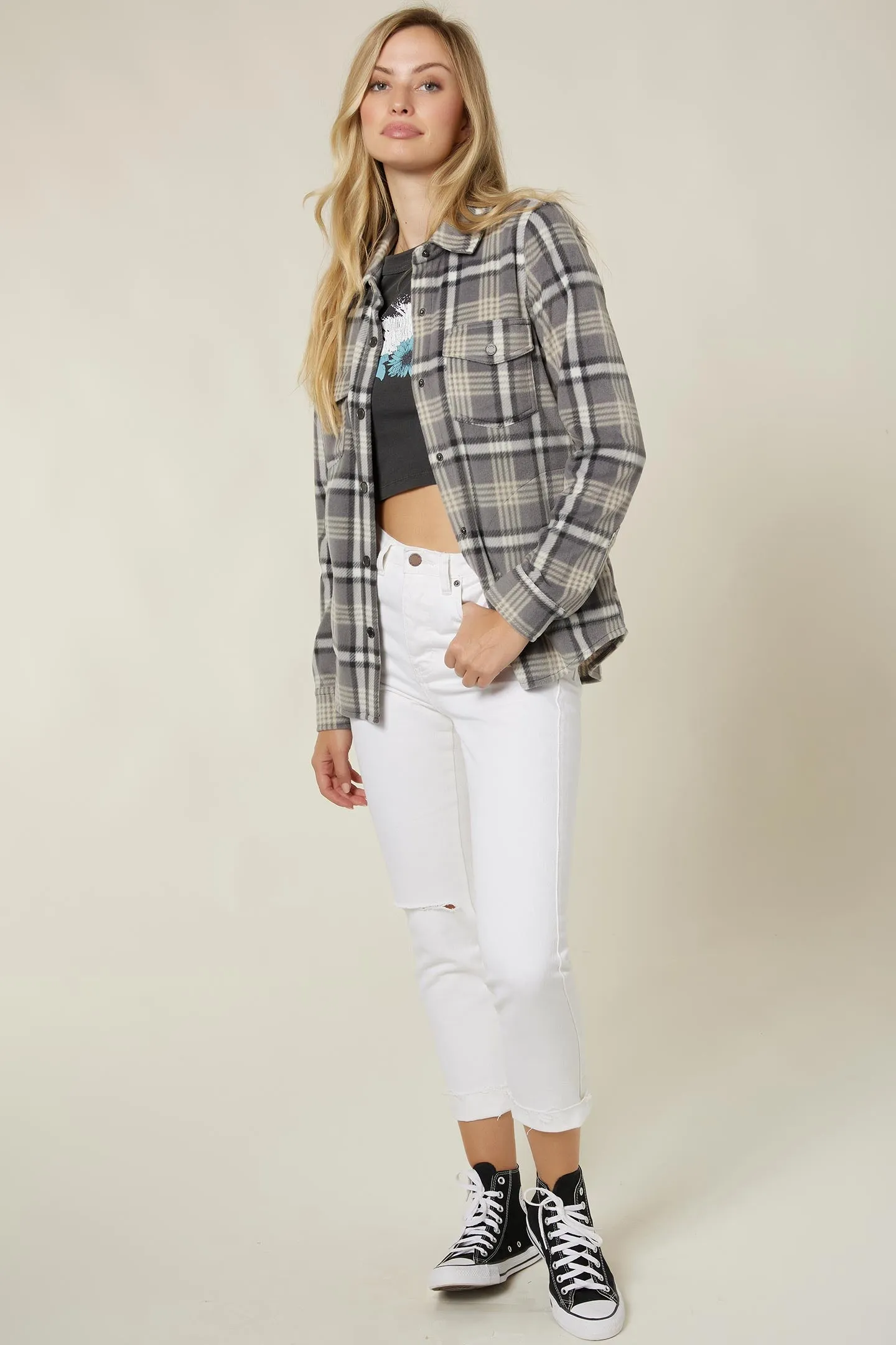 LADIES ZUMA SUPERFLEECE FLANNEL TOP