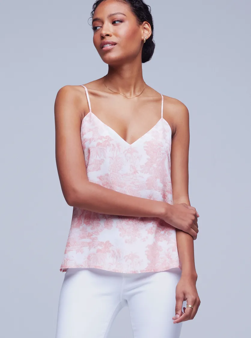 L’Agence Jane Camisole Tank Rose Toille