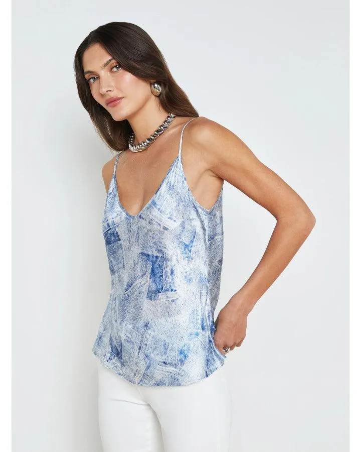 L'Agence Lexi Denim Pring Camisole